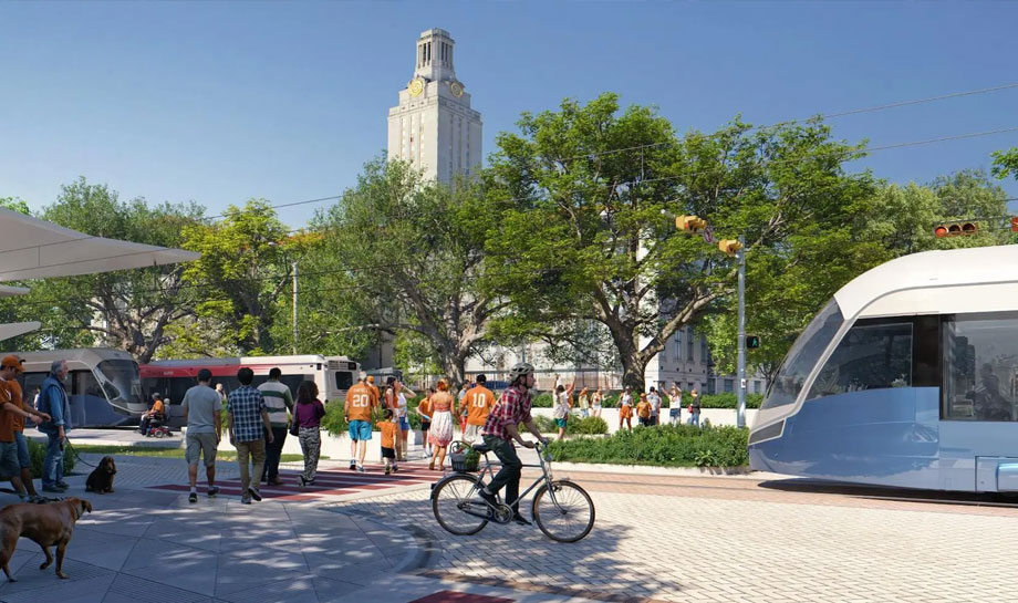 UT Austin Light Rail Station